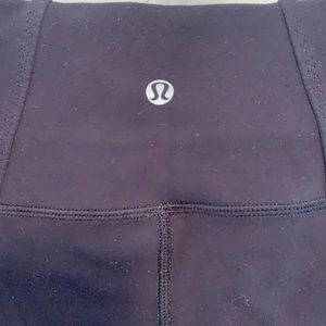 Lululemon black leggings. Size 8.